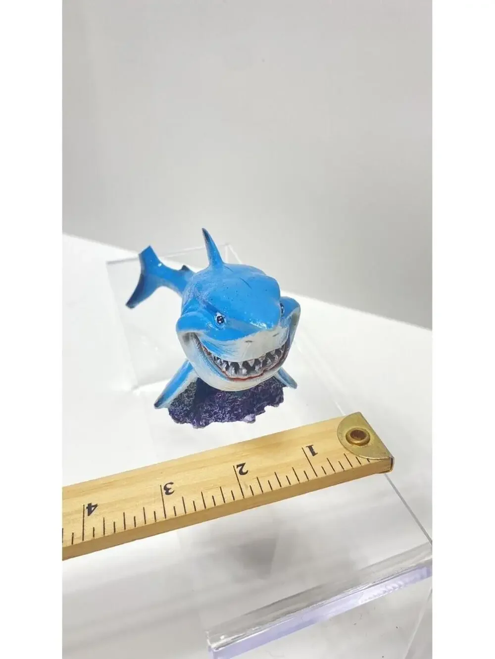 Blue Shark Fish Tank Decor Shark Display - 